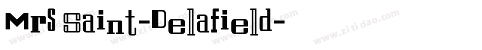 Mrs Saint-Delafield字体转换